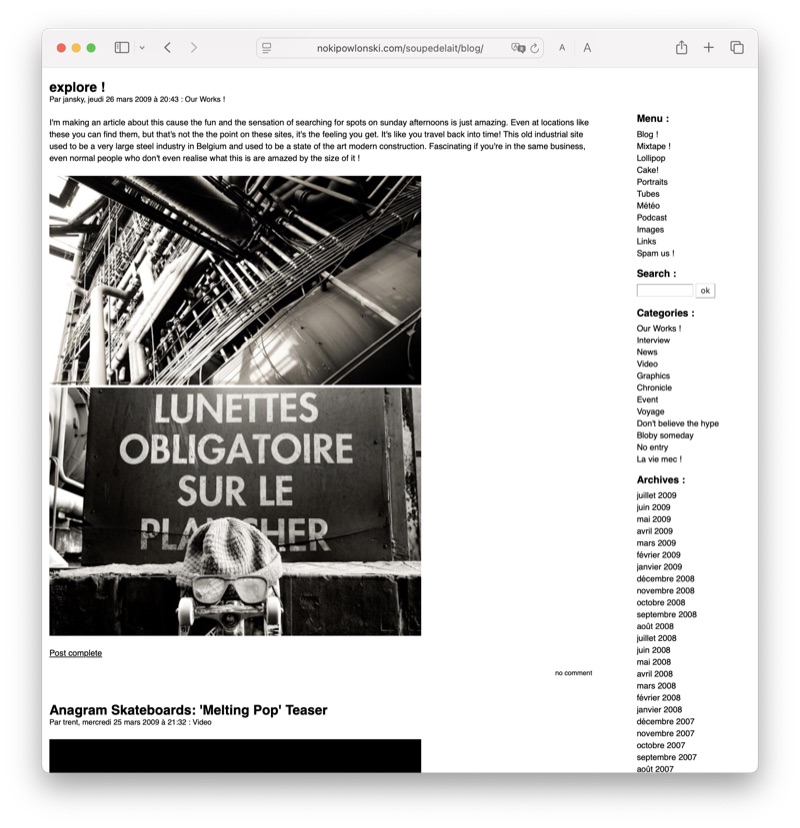 Soupe de lait — explore !